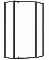 Душевой уголок Cezares ECO-O-P-1-90-C-NERO 90x90, профиль черный