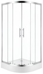 Душевой уголок Cezares ECO-O-RH-2-100/80-C-Cr 100x80, профиль хром