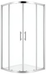 Душевой уголок Cezares MOMENTO-R-2-90-C-Cr 90x90, профиль хром