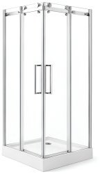 Душевой уголок Cezares STYLUS-M STYLUS-O-M-A-2-90-C-Cr 90x90, профиль хром
