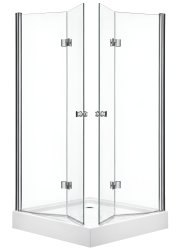 Душевой уголок Cezares ELENA-W-AS-2-100-C-Cr 100x100, профиль хром