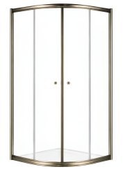 Душевой уголок Cezares GIUBILEO-R-2-90-SCORREVOLE-C-Br 90x90, профиль бронза