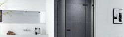 Душевой уголок Cezares BELLAGIO-A-1-100-C-NERO 100x100, профиль черный