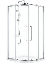 Душевой уголок Cezares RELAX 304 RELAX-304-R-2-90-C-CR 90x90, профиль хром