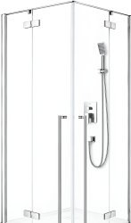 Душевой уголок Cezares LINER-A-2-100-C-Cr 100x100, профиль хром
