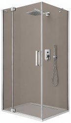 Душевой уголок Cezares SLIDER-AH-1-100-70/80-BR-Cr 70x100, стекло бронза, профиль хром