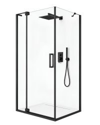 Душевой уголок Cezares SLIDER-AH-1-100-70/80-C-NERO 70x100, профиль черный