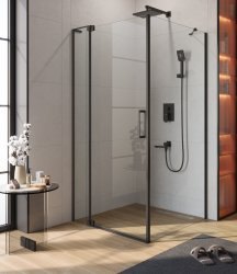 Душевой уголок Cezares SLIDER-AH-1-100-90/100-C-NERO 90x100, профиль черный