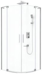 Душевой уголок Cezares SLIDER-R-2-90/100-C-Cr 90x90, профиль хром