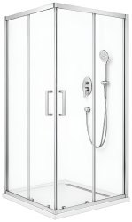 Душевой уголок Cezares MOLVENO-A-2-80-C-Cr-IV 80x80, профиль хром