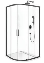 Душевой уголок Cezares MOLVENO-R-2-100-C-GM-IV 100x100, профиль сталь