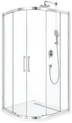 Душевой уголок Cezares MOLVENO-R-22-100+30-C-Cr-IV 130x130, профиль хром