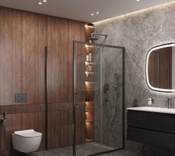 Душевой уголок Cezares MOLVENO-AH-11-120/90-C-GM-IV 120x90, профиль сталь
