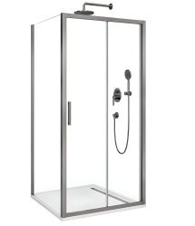 Душевой уголок Cezares MOLVENO-AH-11-140/90-C-GM-IV 140x90, профиль сталь