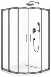 Душевой уголок Cezares MOLVENO-RH-2-110/90-C-GM-IV 110x90, профиль сталь