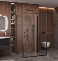 Душевой уголок Cezares MOLVENO-AH-12-120/90-C-GM-IV 120x90, профиль сталь