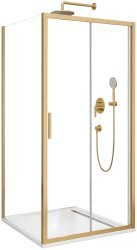 Душевой уголок Cezares MOLVENO-AH-12-160/90-C-BORO-IV 160x90, профиль золото