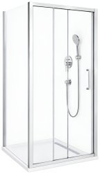 Душевой уголок Cezares MOLVENO-AF-31-100-C-CR-IV 100x100, профиль хром