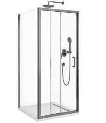 Душевой уголок Cezares MOLVENO-AHF-31-100/90-C-GM-IV 100x90, профиль сталь