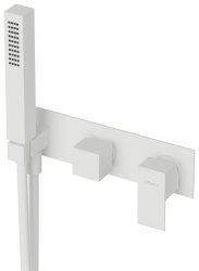 Встраиваемый смеситель для ванны Cezares Porta PORTA-VDM2-BIO, белый матовый