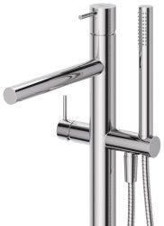 Напольный смеситель для ванны Cezares Leaf LEAF-VDP-L-01, хром