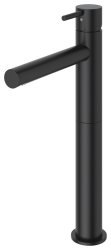Смеситель для раковины Cezares Leaf LEAF-LC1-L-NOP высокий, черный матовый