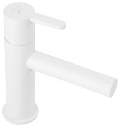 Смеситель для раковины Cezares Leaf LEAF-LSM1-BIO, белый матовый