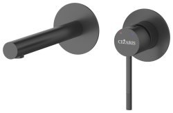 Смеситель для раковины Cezares Relax RELAX-BLI2-2-NOP-W0 встраиваемый, черный матовый