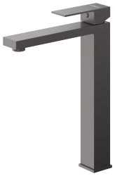 Смеситель для раковины Cezares Slider SLIDER-LC-GM-W0 высокий, оружейная сталь