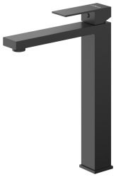Смеситель для раковины Cezares Slider SLIDER-LC-NOP-W0 высокий, черный матовый