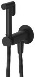 Гигиенический душ Cezares Leaf LEAF-DIF-NOP со смесителем, черный матовый (Nero opaco)