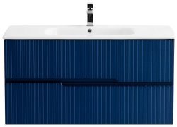 Тумба под раковину Cezares DUET-1000-2C-SO-SPF-P 97x50 подвесная, сапфир