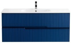 Тумба под раковину Cezares DUET-1200-2C-SO-SPF-P 117x50 подвесная, сапфир
