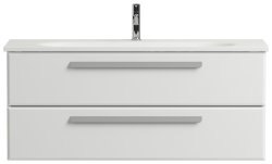 Тумба под раковину Cezares ECO-1200-2C-SO-BL 120x50 подвесная, белая глянцевая