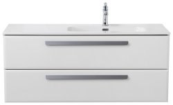 Тумба под раковину Cezares ECO-CER-N-1200-2C-SO-BL-R 120x50 подвесная, белая глянцевая