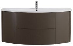 Тумба под раковину Cezares Eden 54407 121x55 подвесная, серо-коричневая матовая