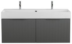 Тумба под раковину Cezares Premium 55449 120x43 подвесная, серое облако