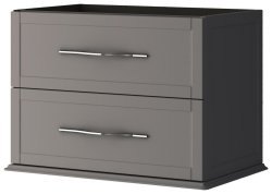 Тумба под раковину Cezares Tiffany 55242 74x55 подвесная, серое облако