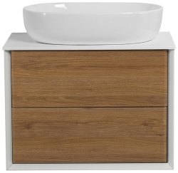 Тумба с раковиной Cezares Bellagio 00-00012822 71x49 подвесная, дуб табачный