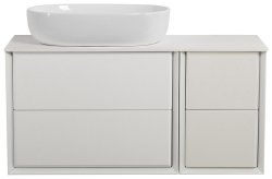 Тумба с раковиной Cezares Bellagio 00-00012826 161x49 подвесная, белая матовая