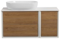 Тумба с раковиной Cezares Bellagio 00-00012828 161x49 подвесная, дуб табачный