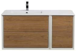 Тумба с раковиной Cezares Bellagio 00-00012831 107x50 подвесная, дуб табачный