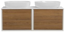Тумба с раковиной Cezares Bellagio 00-00012837 141x49 подвесная, дуб табачный