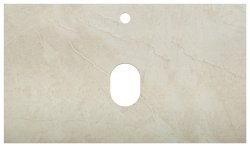 Столешница BelBagno KEP-80-MCO 80x46 из керамогранита, бежевый матовый мрамор