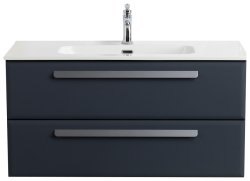 Тумба с раковиной Cezares Eco-cer-n 00-00017231 101x51 подвесная, графит