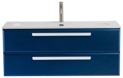 Тумба с раковиной Cezares Eco-cer-n 00-00017263 121x51 подвесная, сапфир