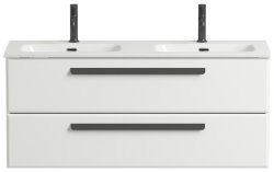 Тумба с раковиной Cezares Eco-cer-n 00-00017275 121x51 подвесная, белая глянцевая