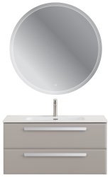 Тумба с раковиной Cezares Eco-cer-n 00-00021083 101x51 подвесная, серо-бежевая матовая