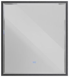 Зеркало с подсветкой Cezares Interni CZR-SPC-INT-800-900-LED-TCH-WARM-TIT 80x90, титан