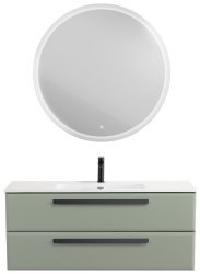 Тумба с раковиной Cezares Eco-cer-n 00-00021262 121x51 подвесная, светло-зеленая матовая